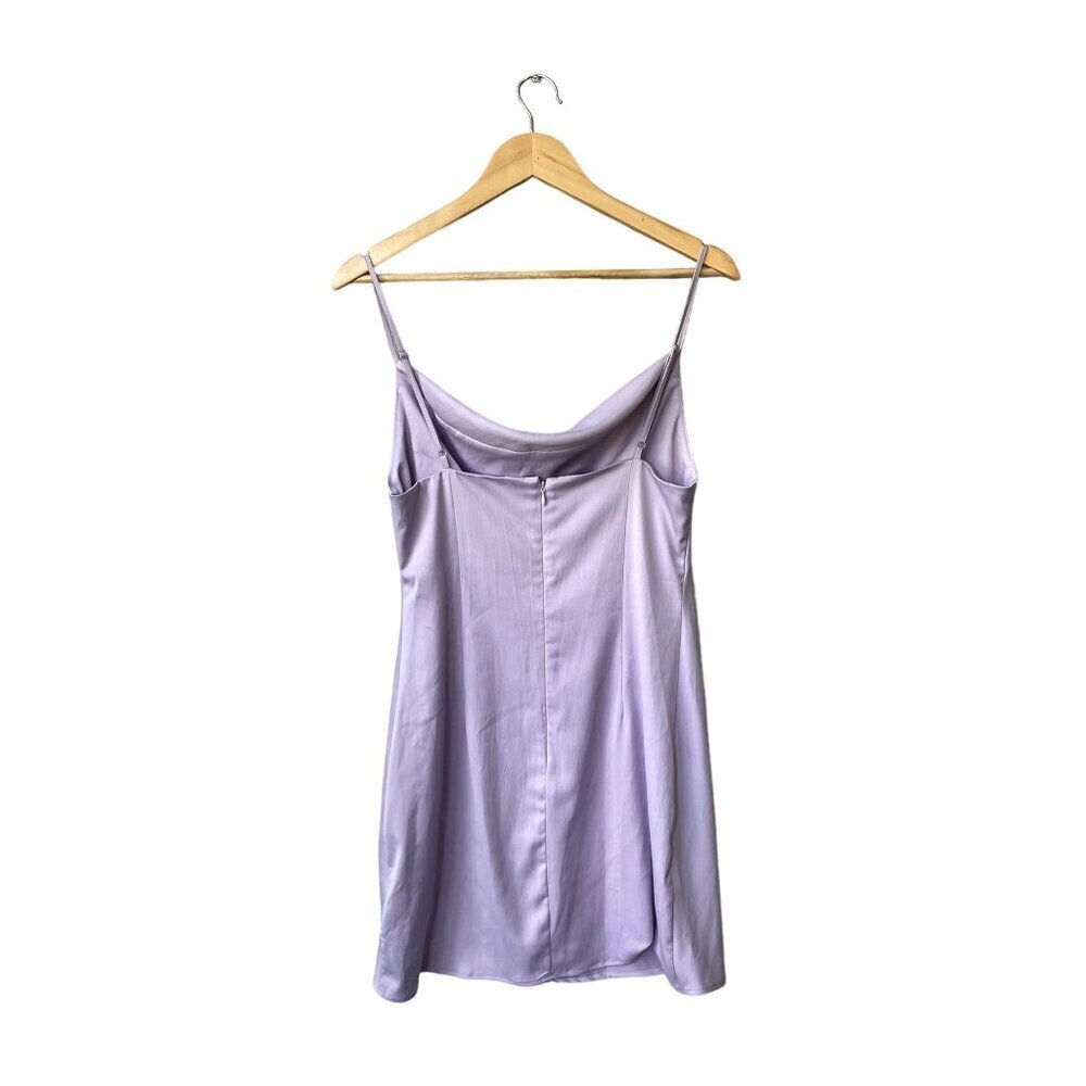 Urban Outfitters SzL Light Purple Mallory Cowl Neck Mini Slip Dress - Picture 6 of 11